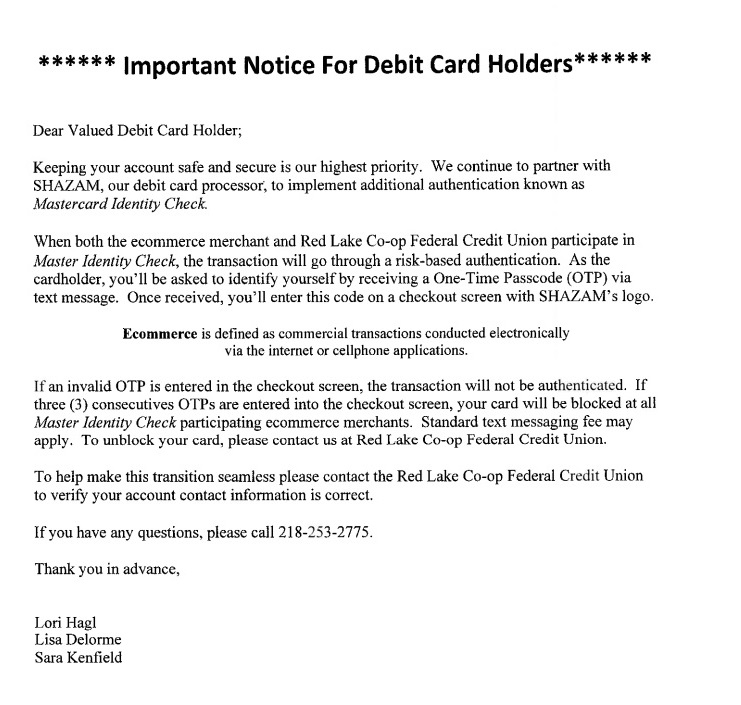 important notice